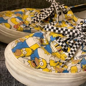 Vans The Simpsons Homer Simpson Customs Size 8.5
